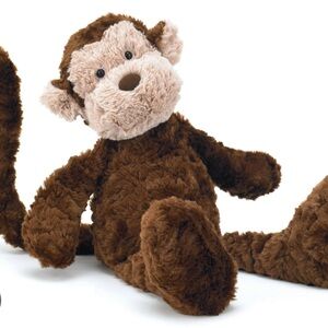 Jellycat Small Snuffles Monkey Retired Plush Brown Monkey Toy 15”